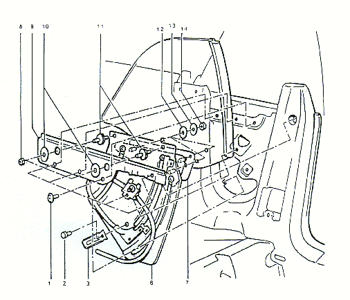 EBS rear window winder